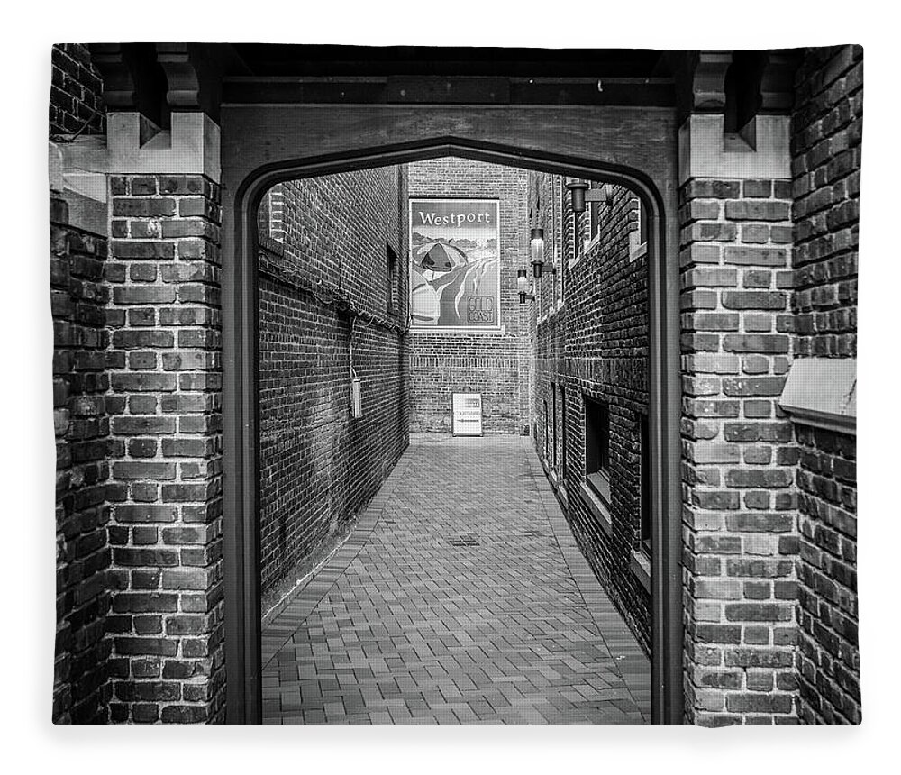 Westport Fleece Blanket featuring the photograph Wesport Arch by Michael Hope