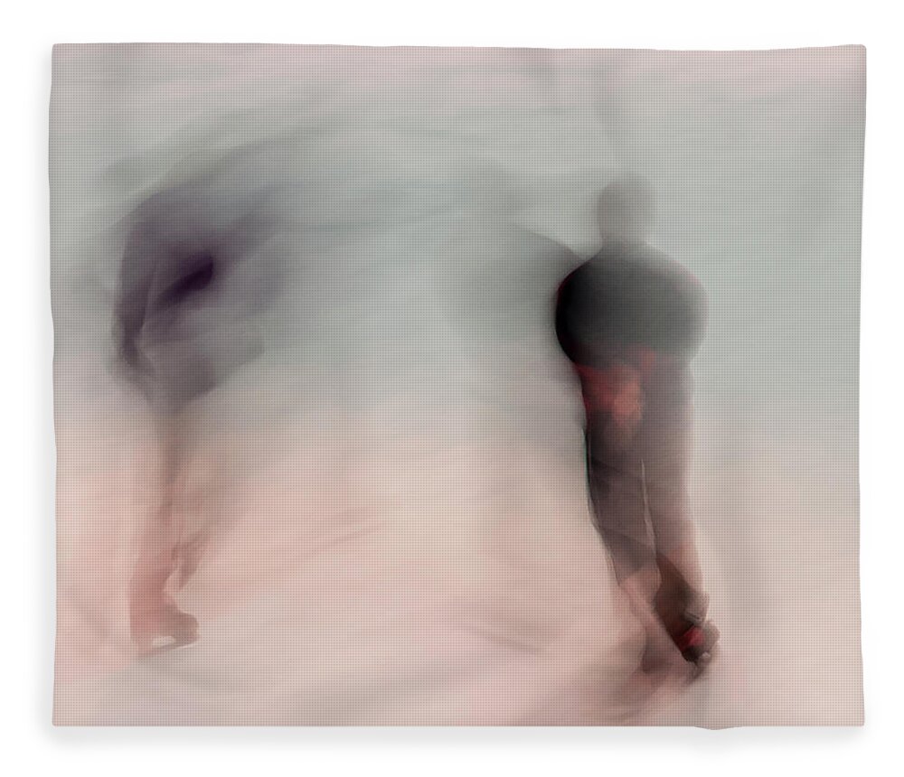 Abstracts Fleece Blanket featuring the photograph Winter Illusions On Ice - Series 3 by Steven Milner