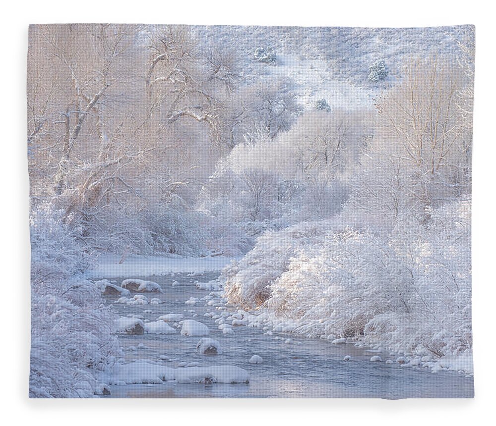 Winter Fleece Blanket featuring the photograph Winter Wonderland - Colorado by Darren White