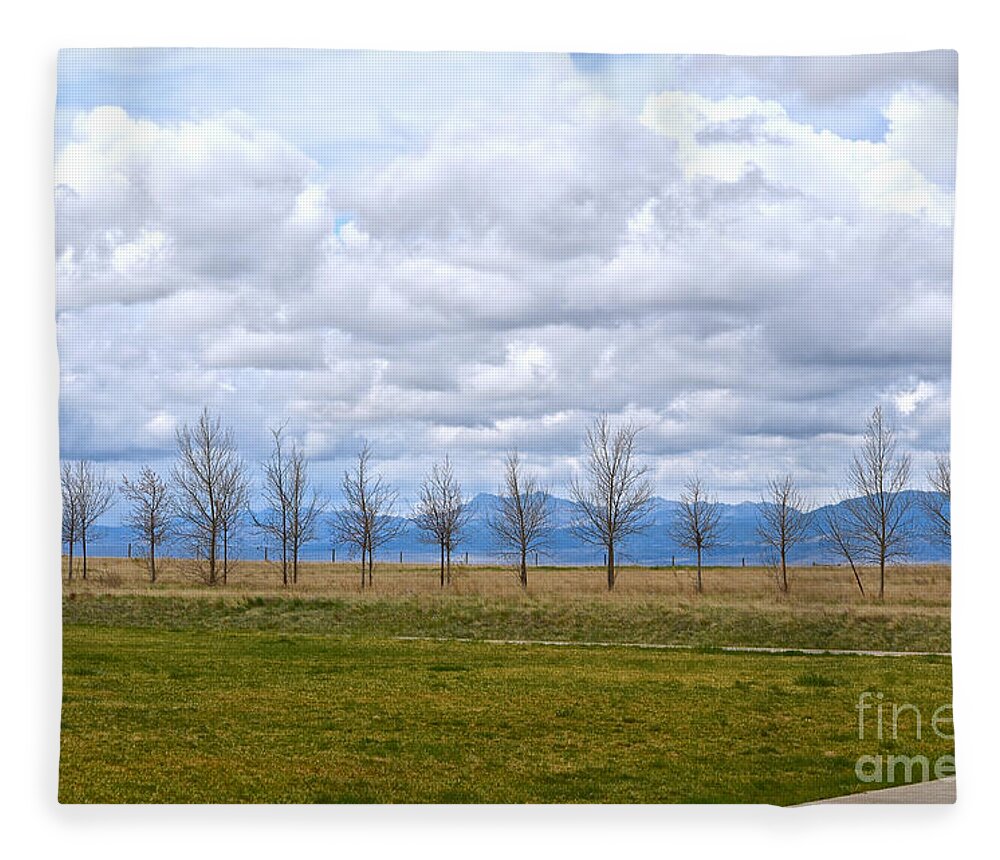 Wyoming Fleece Blanket featuring the photograph Wyoming-Dwyer Junction by Cindy Schneider