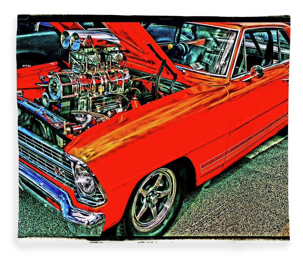 Hot Rod Fleece Blanket featuring the photograph Classic Chevy #1 by Bruce Gannon