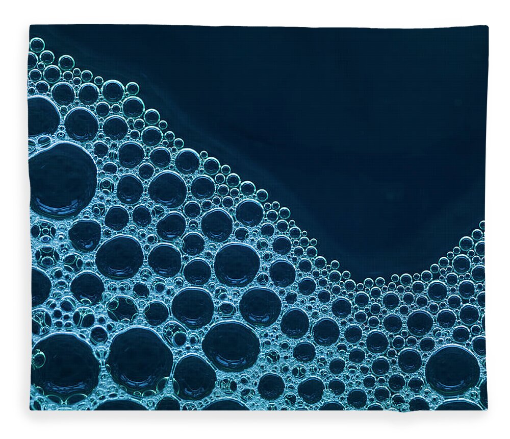 Connection Fleece Blanket featuring the photograph Close Up Of Bubbles #1 by Henrik Sorensen