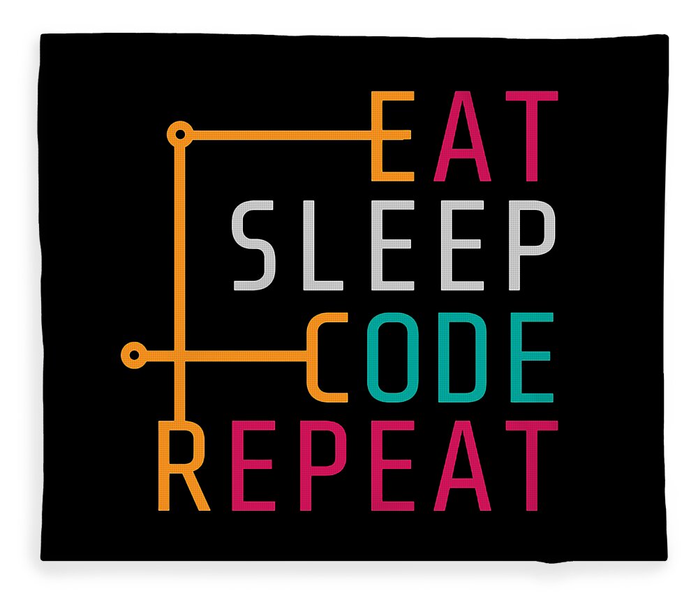 HD wallpaper: eat, sleep, code, and repeat logos, Eat Sleep Code