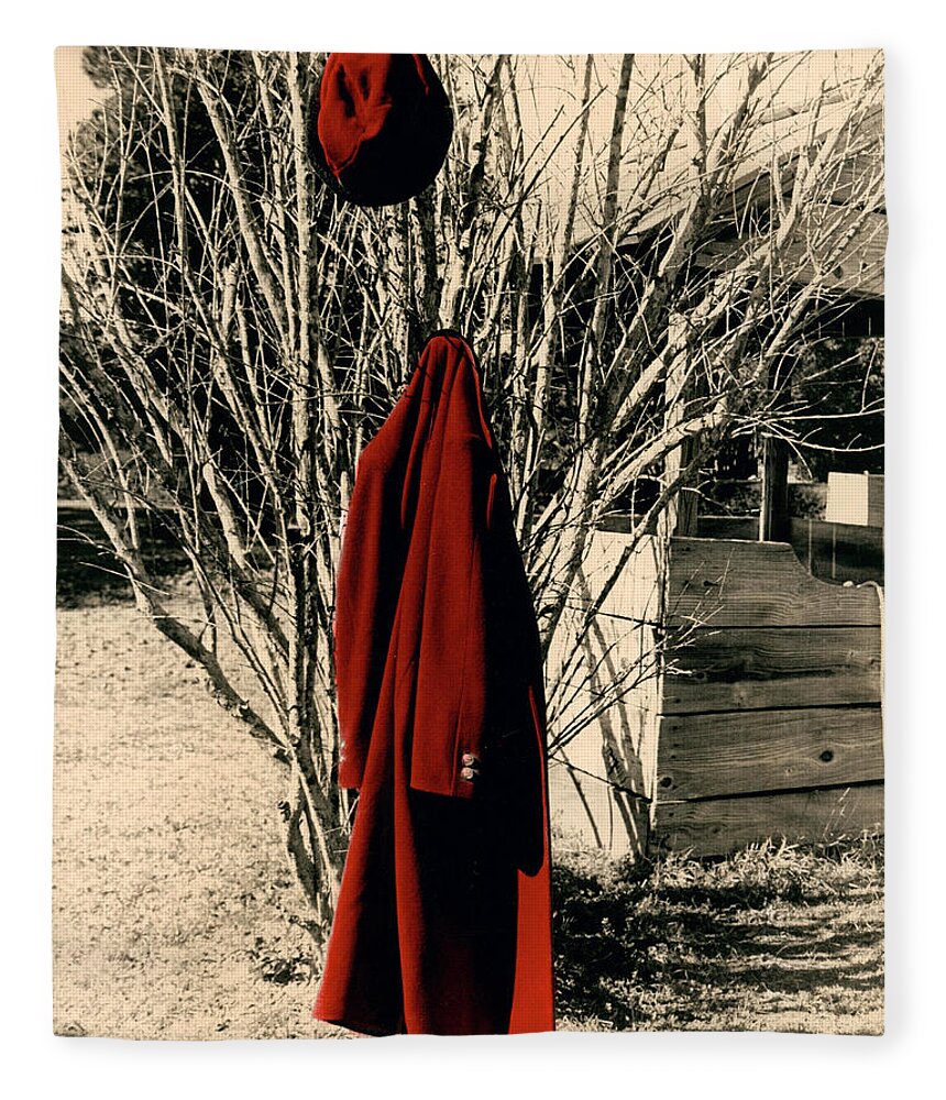 Hat Fleece Blanket featuring the photograph Red #1 by Jean Wolfrum