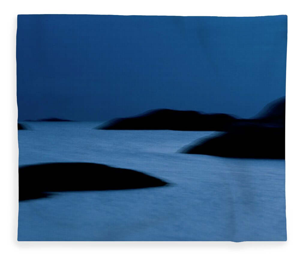 Archipelago Fleece Blanket featuring the photograph Rocks In The Archipelago Sweden by Staffan Andersson