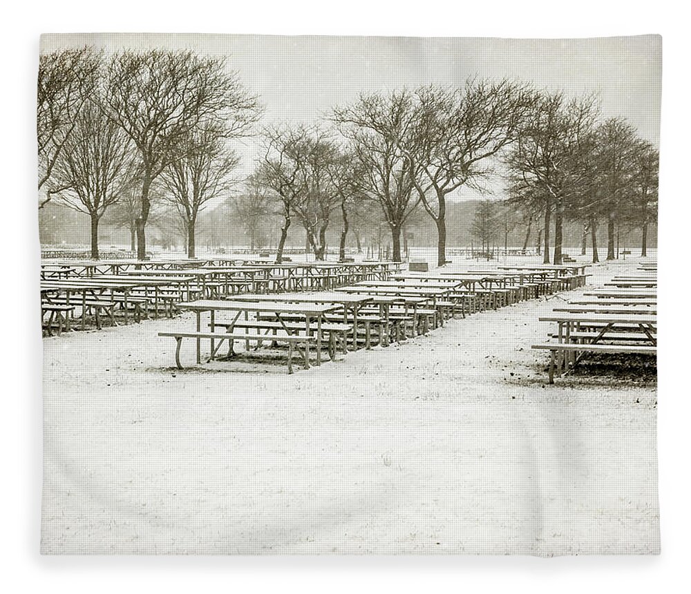 Snow Fleece Blanket featuring the photograph Waiting For Spring by Cathy Kovarik