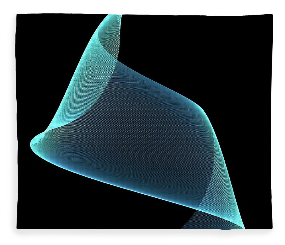 Natural Pattern Fleece Blanket featuring the digital art Wave Pattern #1 by Pasieka