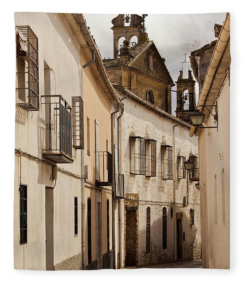 Built Structure Fleece Blanket featuring the photograph Spain, Andalucia Region, Jaen Province #13 by Walter Bibikow