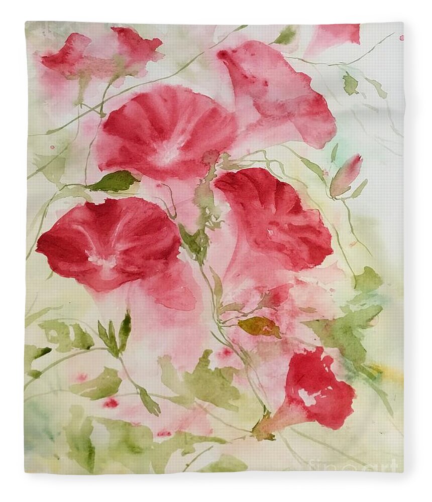 1392019 Fleece Blanket featuring the painting 1392019 by Han in Huang wong