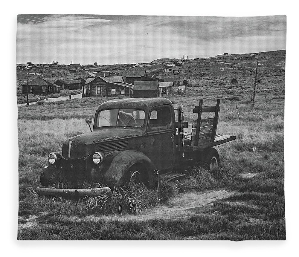 Bodie Fleece Blanket featuring the photograph Bodie California #14 by Mike Ronnebeck