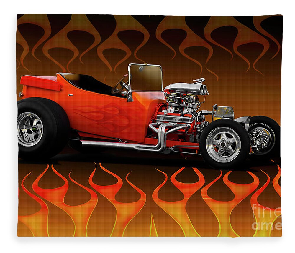 1927 Ford Model T Roadster Pickup Fleece Blanket featuring the photograph 1927 Ford 'T Bucket' Roadster Pickup by Dave Koontz