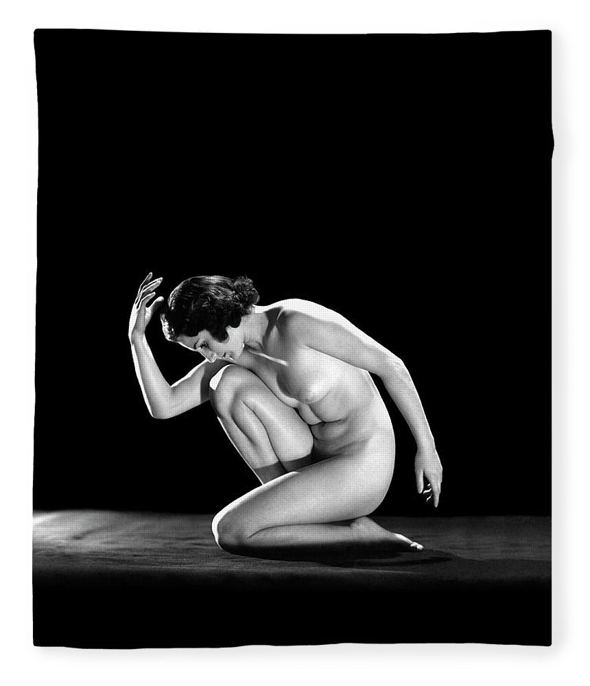 1930s Nude Woman In Classical Pose Art Fleece Blanket by Vintage Images -  Pixels