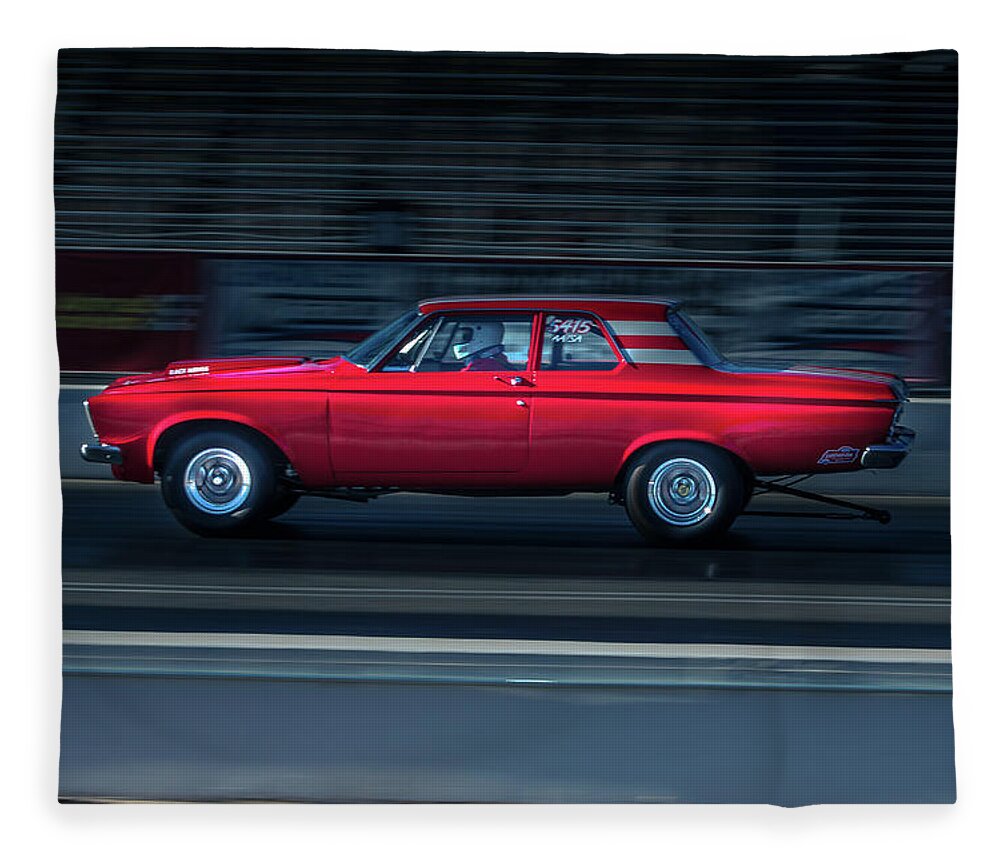 1963 Fleece Blanket featuring the photograph 1963 Plymouth by Darrell Foster