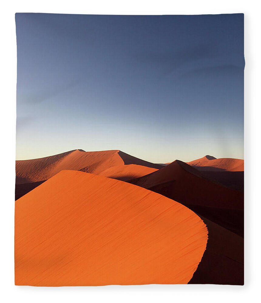 Scenics Fleece Blanket featuring the photograph Namibia, Sossusvlei #2 by Dietmar Temps, Cologne