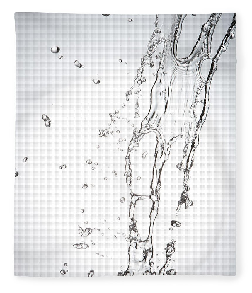 Spray Fleece Blanket featuring the photograph Pouring Water #2 by Blackred