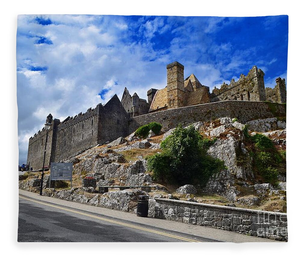 Cashel Fleece Blanket featuring the photograph The Rock of Cashel #2 by Joe Cashin