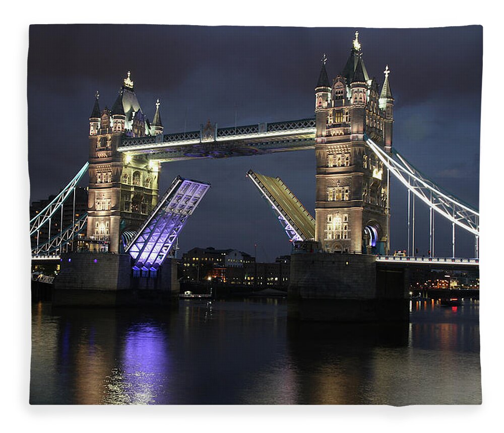 Tower Bridge In London Fleece Blanket featuring the photograph Tower Bridge in London #2 by Greg Smith