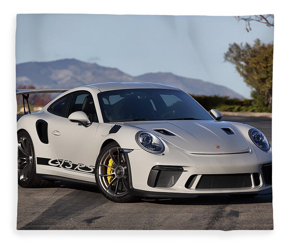 Cars Fleece Blanket featuring the photograph #Porsche 911 #GT3RS #Print #22 by ItzKirb Photography