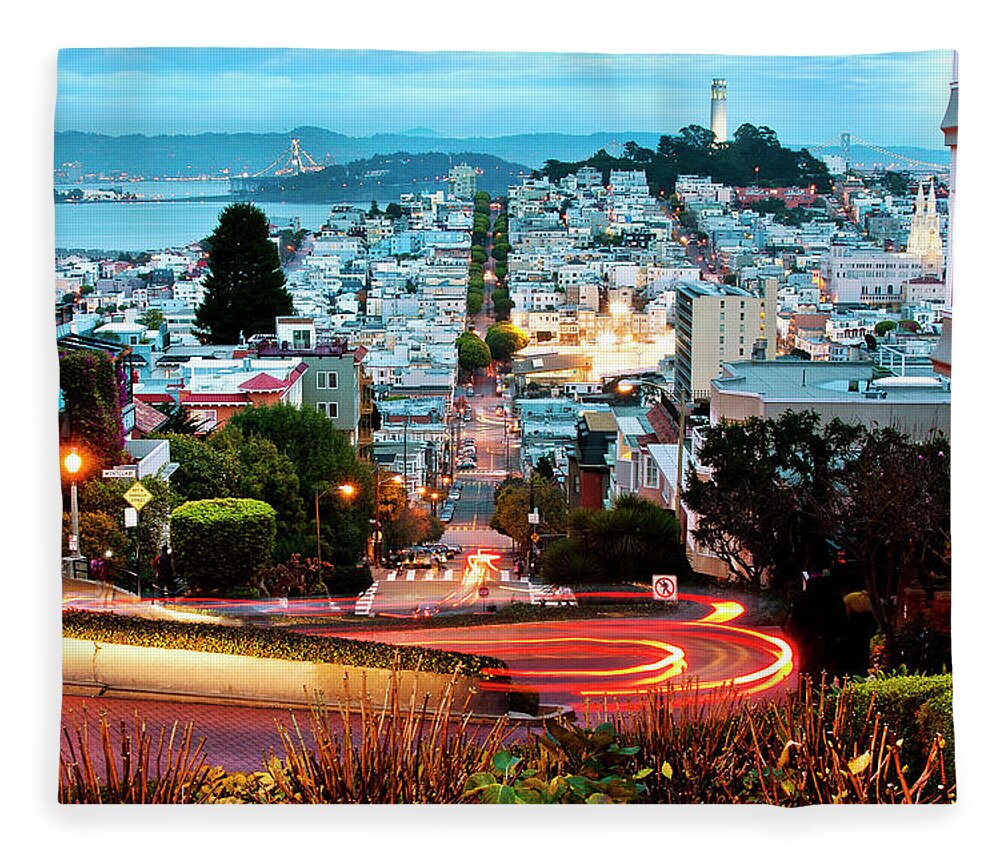 San Francisco Fleece Blanket featuring the photograph San Francisco, California #3 by Geri Lavrov