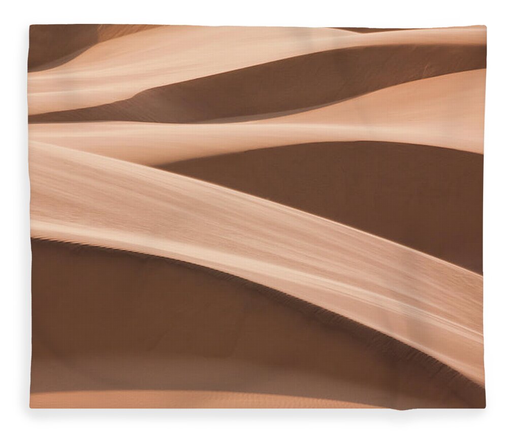 Wind Fleece Blanket featuring the photograph Namib Desert, Namibia #5 by Mint Images/ Art Wolfe