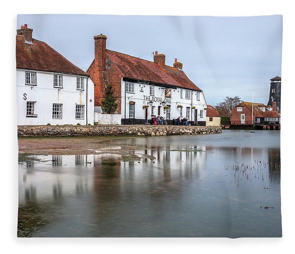 Langstone Mill Fleece Blanket featuring the photograph Langstone Mill - England #8 by Joana Kruse