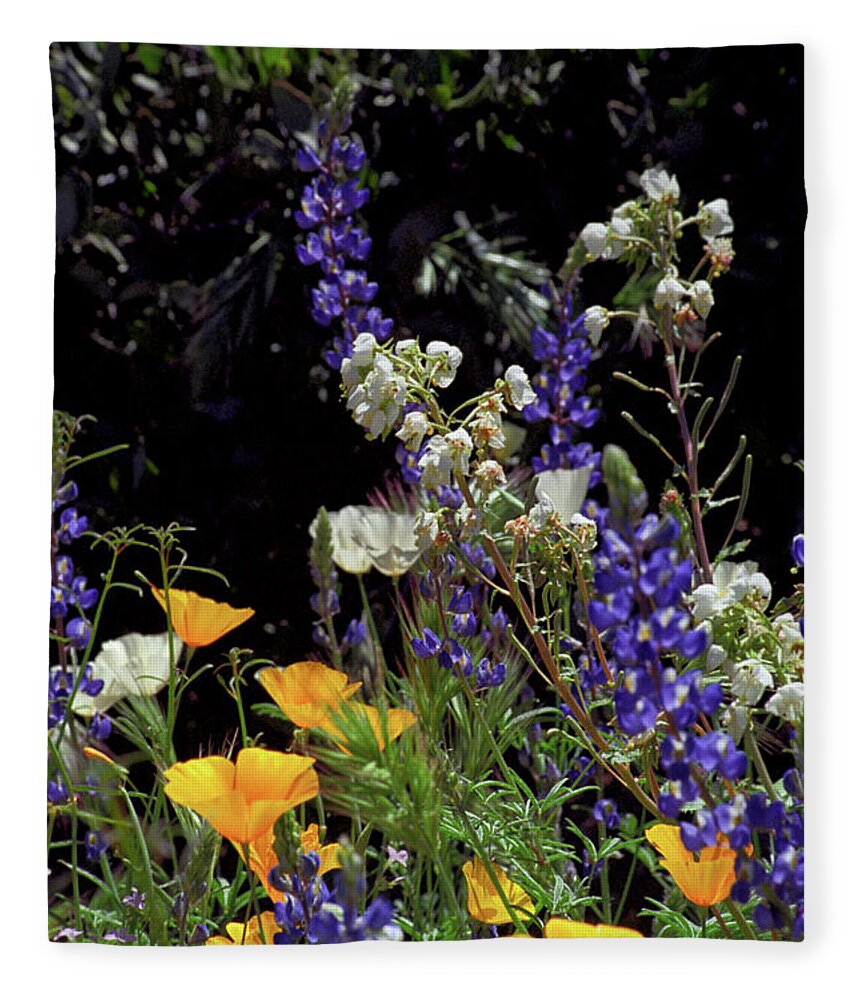 Spring Fleece Blanket featuring the photograph A Bouquet from God by Kathy McClure