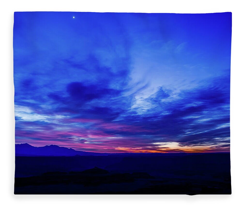 Aspens Fleece Blanket featuring the photograph A Dawns Early Rise II by Johnny Boyd