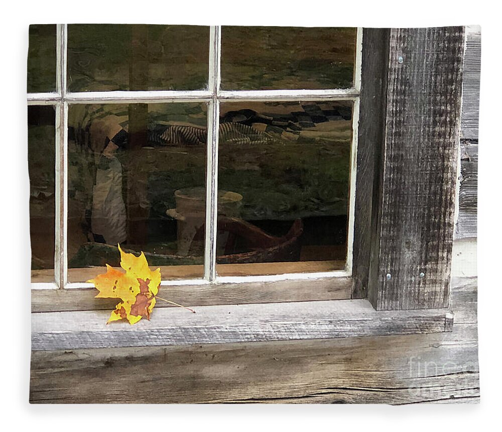 Autumn Fleece Blanket featuring the photograph A Thoughtful Moment by Paula Guttilla