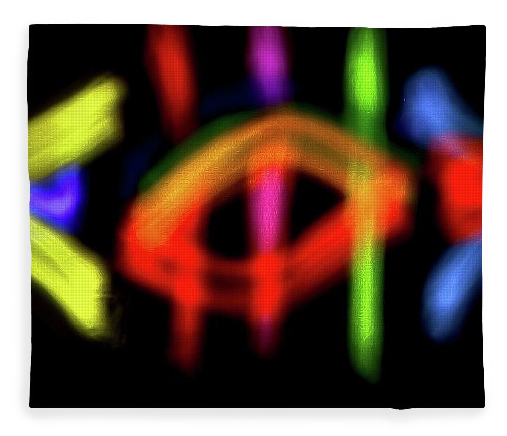 Abstract Fleece Blanket featuring the photograph Abstract 48 by Steve DaPonte