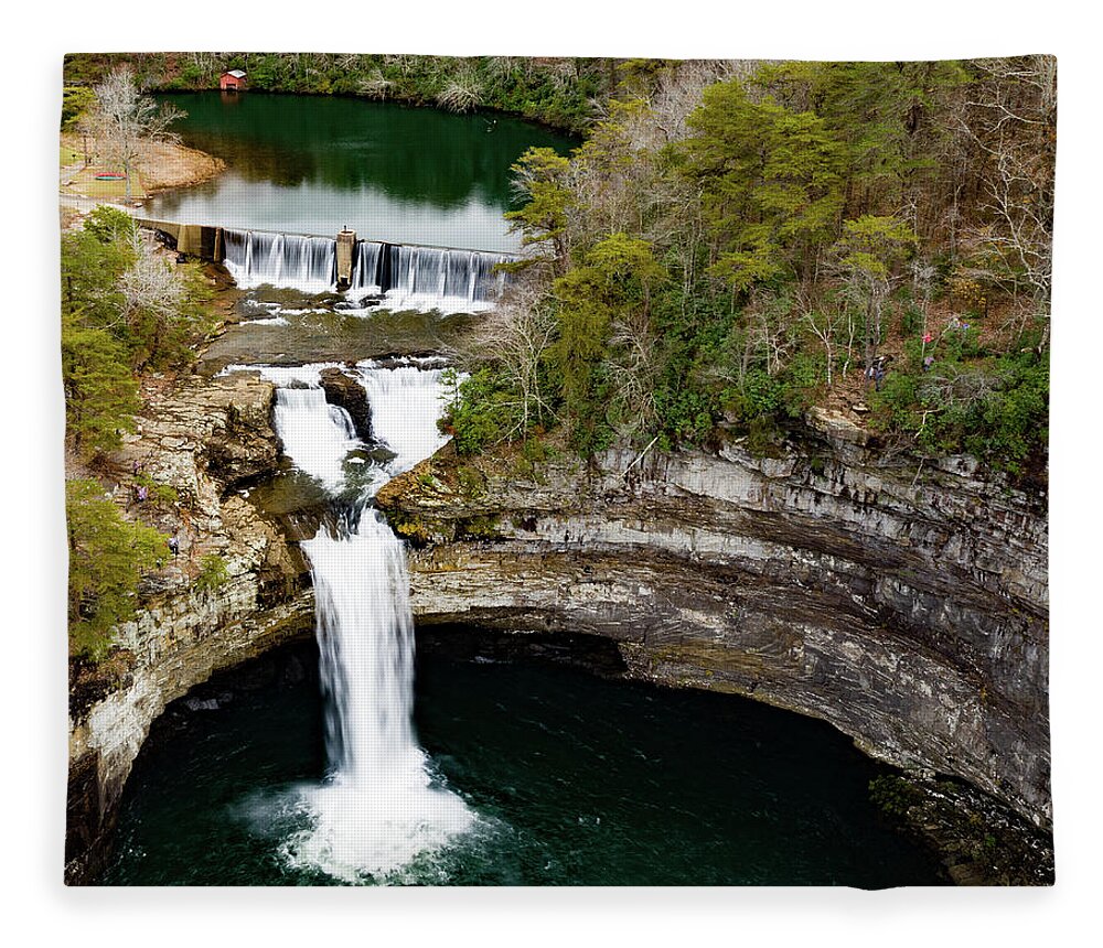 Steve Bunch Fleece Blanket featuring the photograph Afternoon over De Soto Falls by Steve Bunch