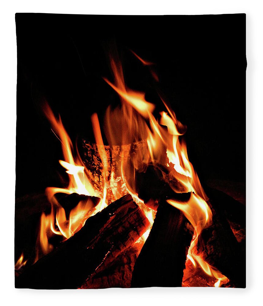 All Fired Up Fleece Blanket featuring the photograph All Fired Up 12 by Cyryn Fyrcyd