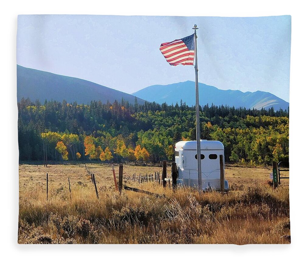 Mountains Fleece Blanket featuring the photograph America's Mountain West by Karen Stansberry