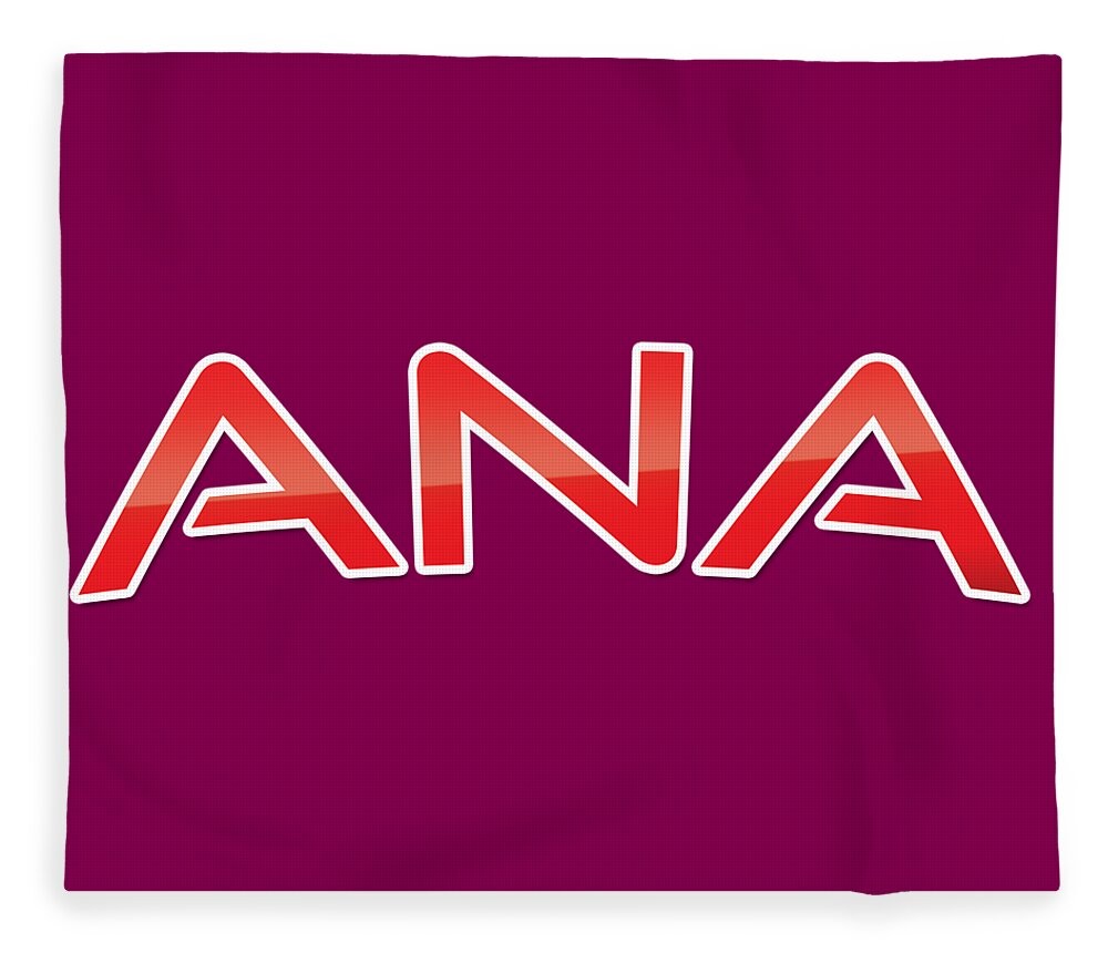 Ana Fleece Blanket featuring the digital art Ana by TintoDesigns