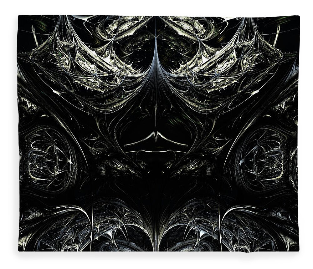 Armor Fleece Blanket featuring the digital art Armor #3 by Bernie Sirelson
