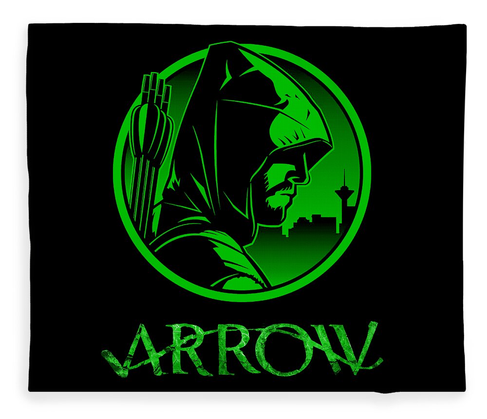 Arrow superhero Fleece Blanket for Sale by Cofernelso