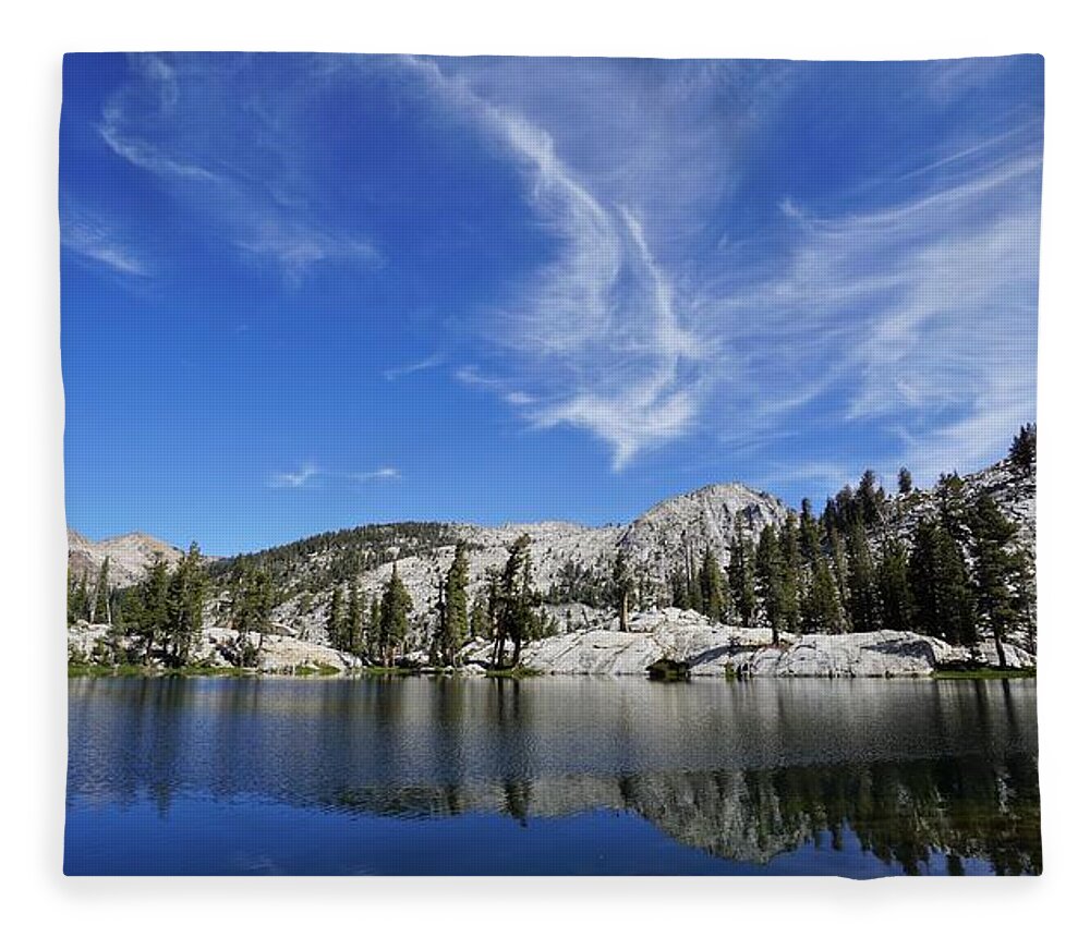 Aster Lake Fleece Blanket featuring the photograph Aster Lake Sequoia National Park by Brett Harvey