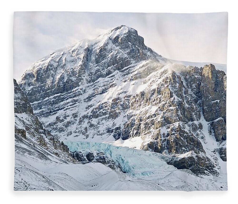 Snow Fleece Blanket featuring the photograph Athabasca Glacier by Dominik Eckelt