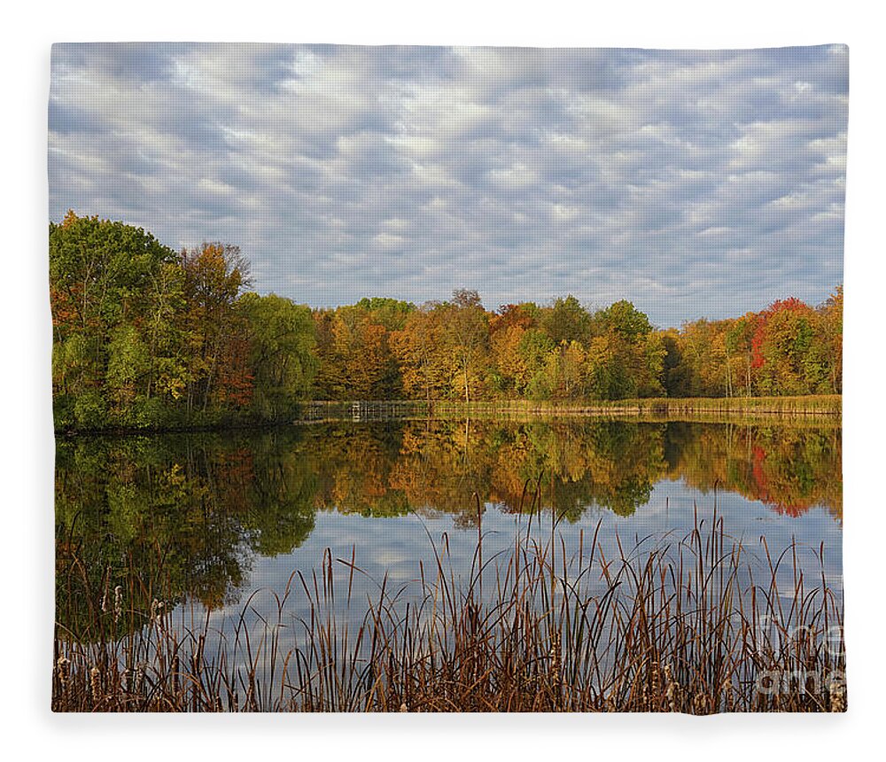 Autumn Clarity Fleece Blanket featuring the photograph Autumn Clarity by Rachel Cohen