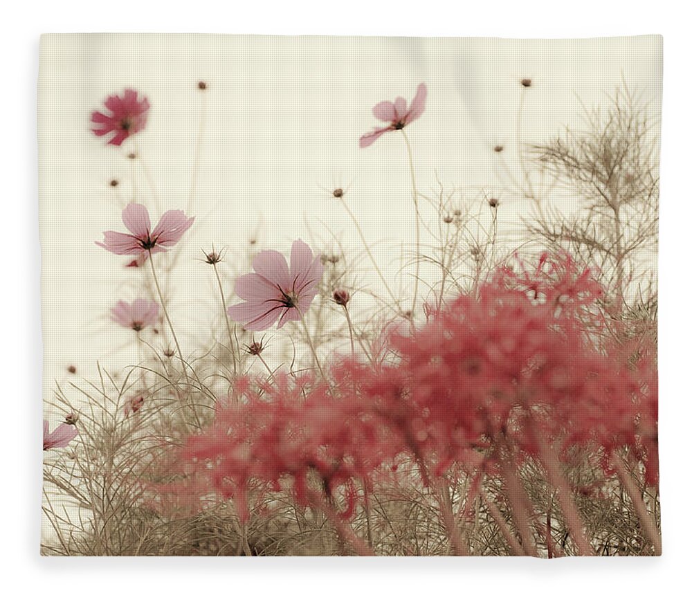 Outdoors Fleece Blanket featuring the photograph Autumn Flowers by Kumiko Goto