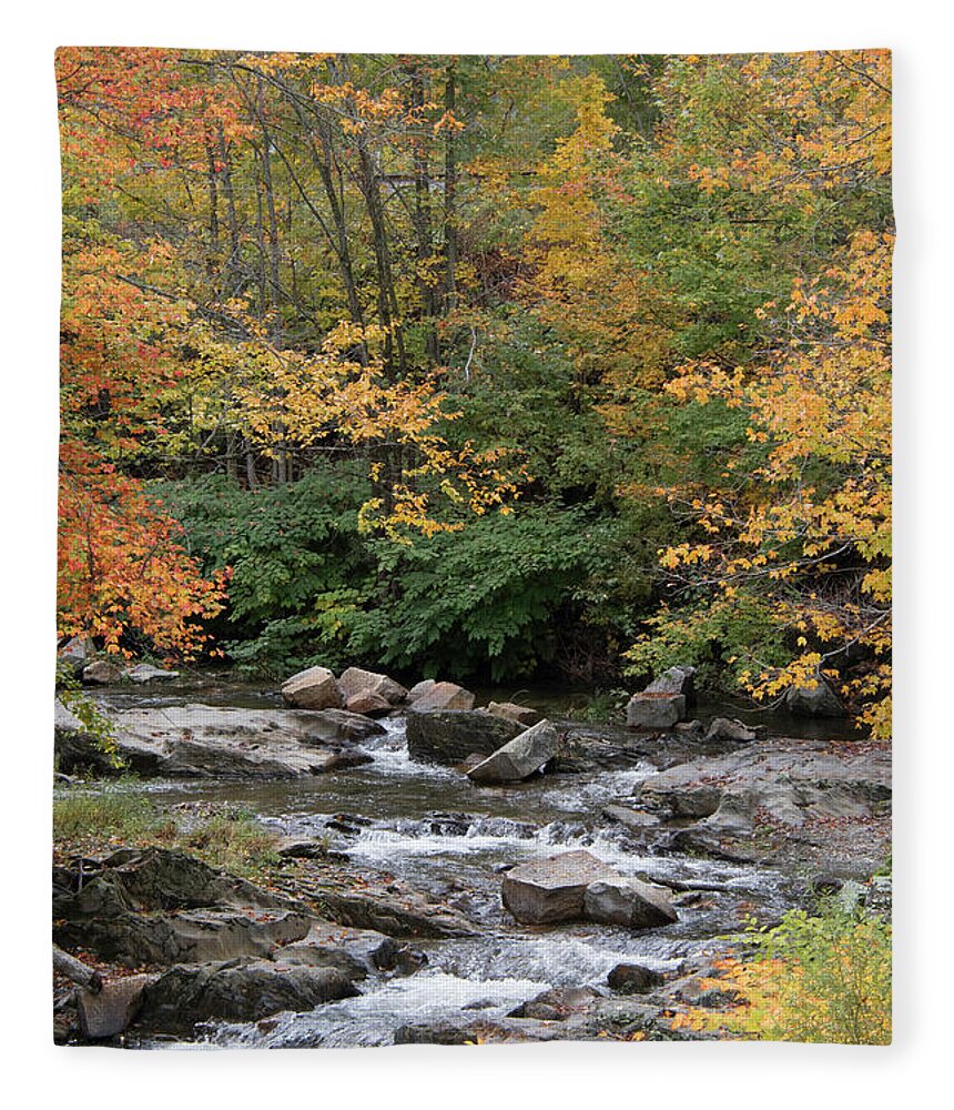 Autumn Fleece Blanket featuring the photograph Autumn in Vermont by John Greco