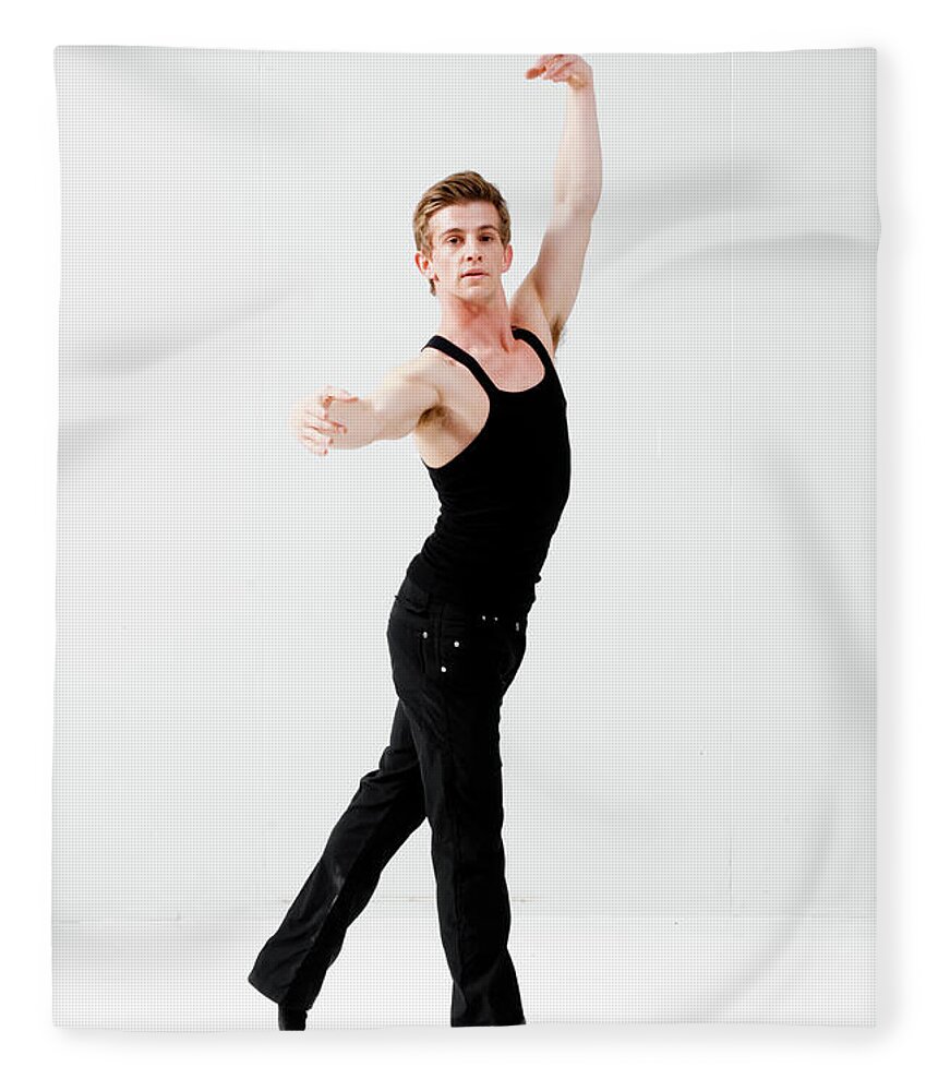 Ballet Dancer Fleece Blanket featuring the photograph Ballet Dancer by Nini