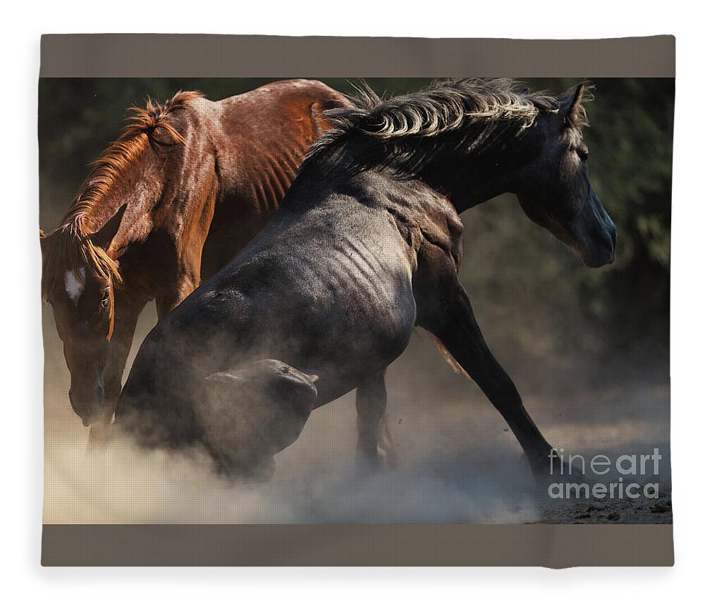 Battle Fleece Blanket featuring the photograph Battle 2 by Shannon Hastings