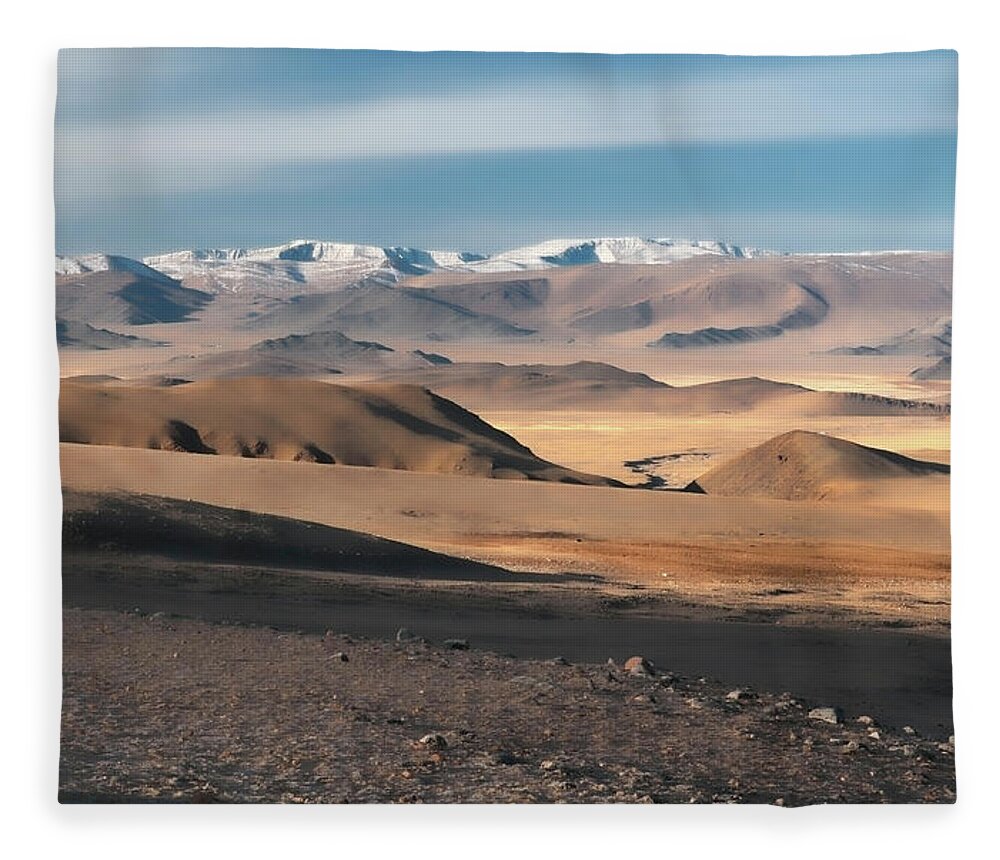 Tranquility Fleece Blanket featuring the photograph Beautiful Landscape Of The Altai by Dave Stamboulis Travel Photography