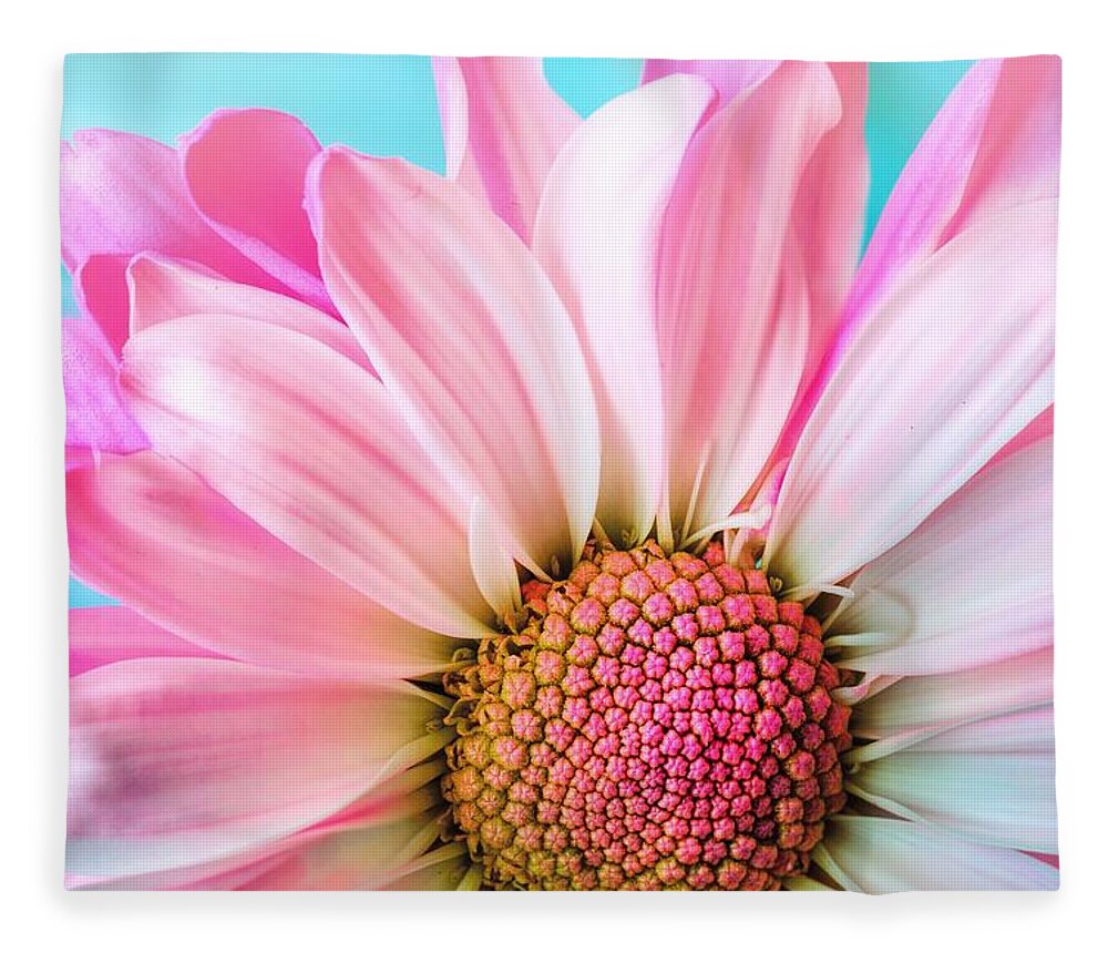 Flower Fleece Blanket featuring the photograph Beautiful pink flower by Top Wallpapers