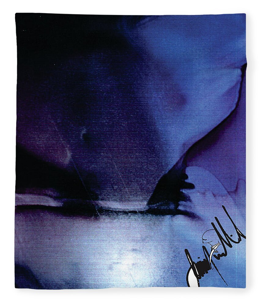  Fleece Blanket featuring the digital art Belly by Jimmy Williams