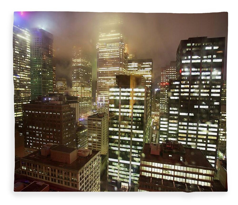 Toronto Fleece Blanket featuring the photograph Blade Runner by Perry Mckenna Photography