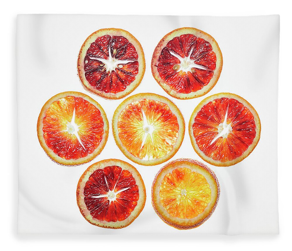 Fresh Fleece Blanket featuring the photograph Blood Oranges by Cuisine at Home