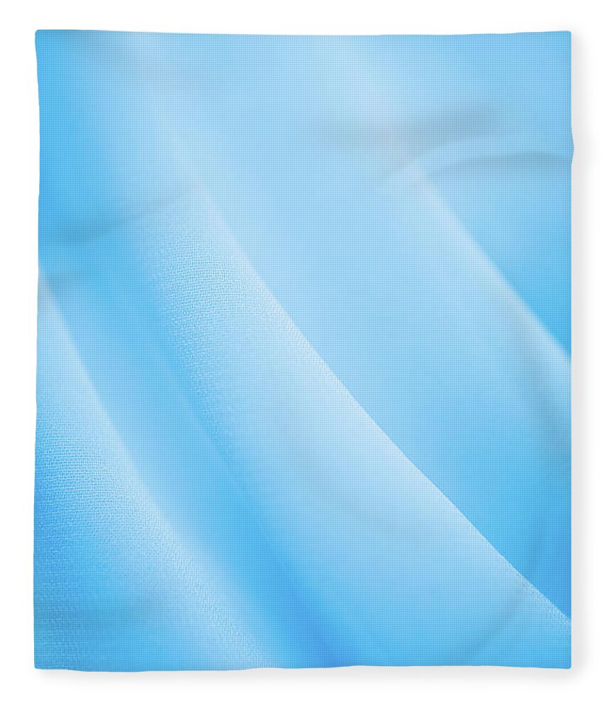 Curve Fleece Blanket featuring the photograph Blue Background by Lorado