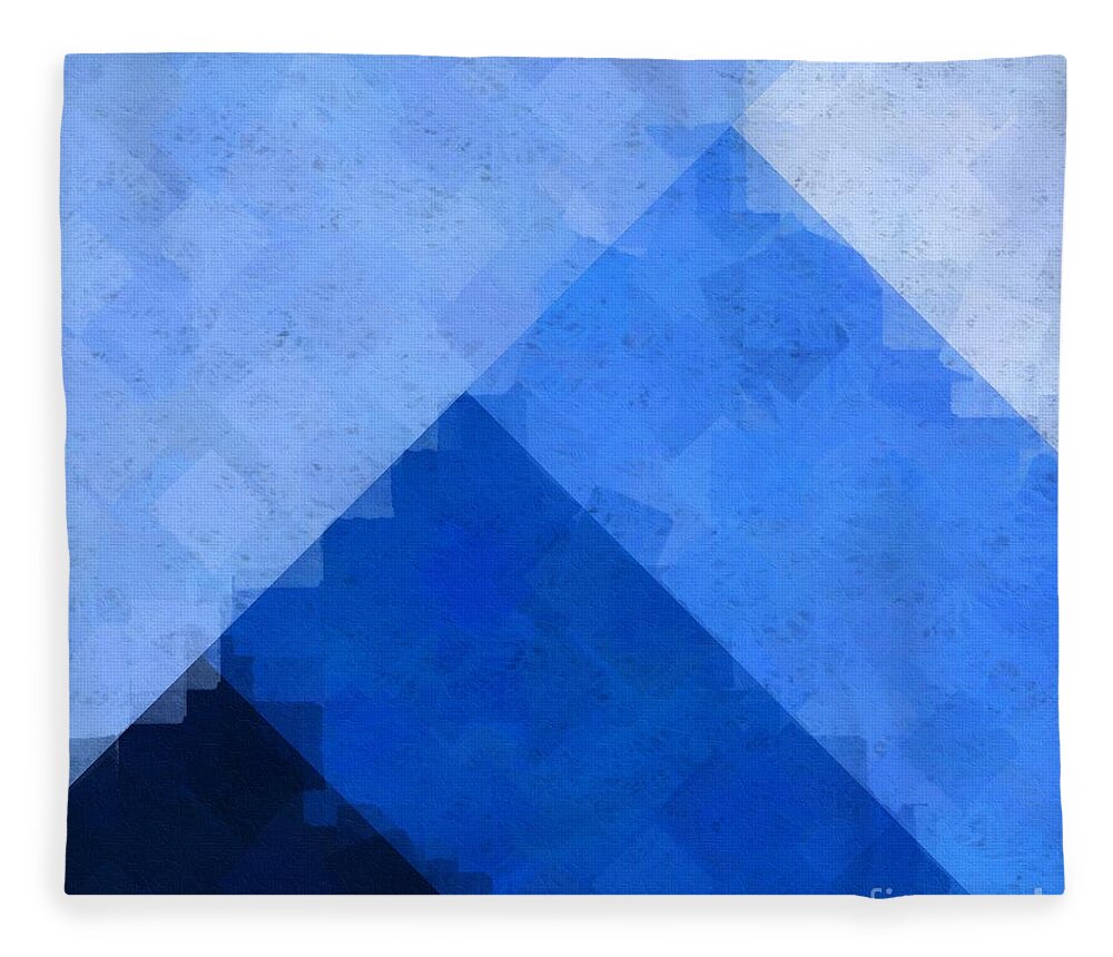 Blue Fleece Blanket featuring the digital art BlueAngle by Bill King