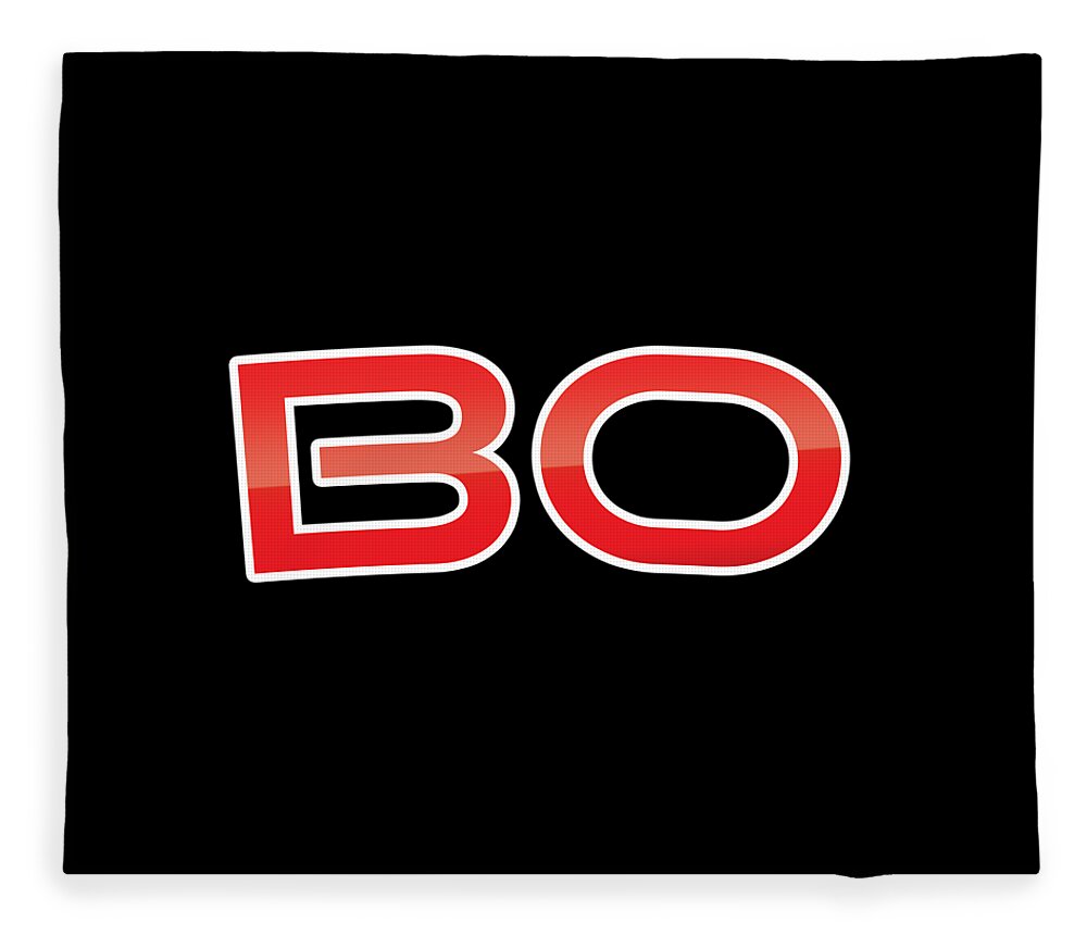 Bo Fleece Blanket featuring the digital art Bo by TintoDesigns